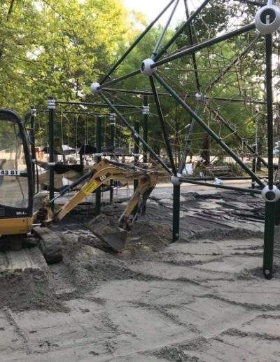 Játszótér homok eligazítás