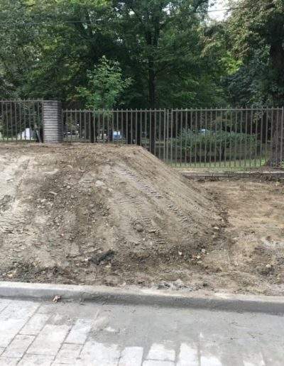 földhalom készítése