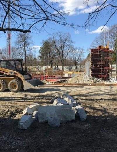 köztéri terület előkészítése